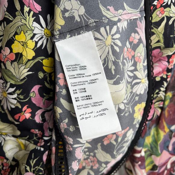 3.1 Phillip Lim Silk Floral Top Cold Shoulder Meadow Flower Spring Womens Size 8 - Picture 13 of 14